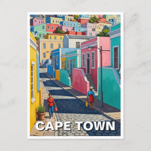 Cartão Postal Cabo Verde Bo-kaap África do Sul