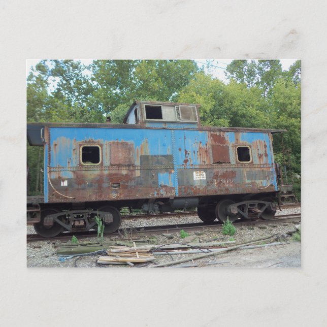 Cartão Postal Caboose Enferrujado (Frente)
