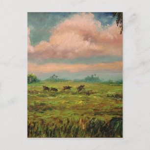 Cartão Postal Caça a Cachorros Selvagens na Flórida