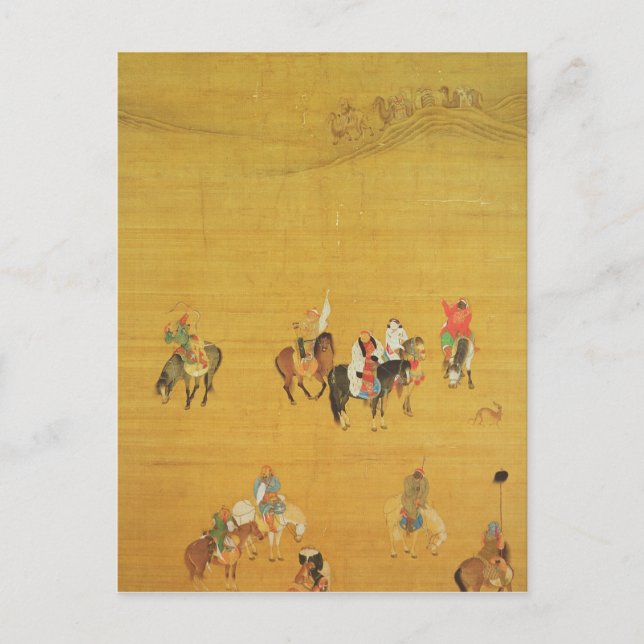 Cartão Postal Caça a Kublai Khan, dinastia Yuan (Frente)