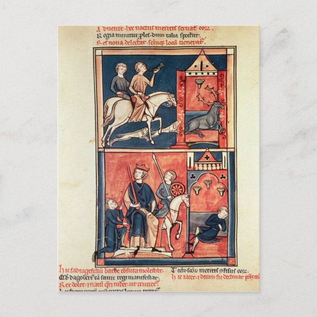 Cartão Postal Caça de mordaça e rei (Frente)