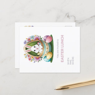Cartão Postal Caça De Ovos Da Páscoa Whimsical