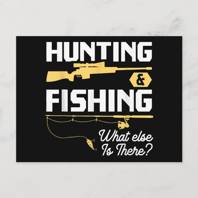 Cartão Postal Caça e Pesca - O que mais existe - Fishe engraçado (Frente)