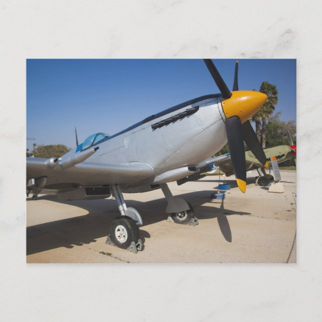 Cartão Postal Caça Spitfire de fabricação britânica (Frente)