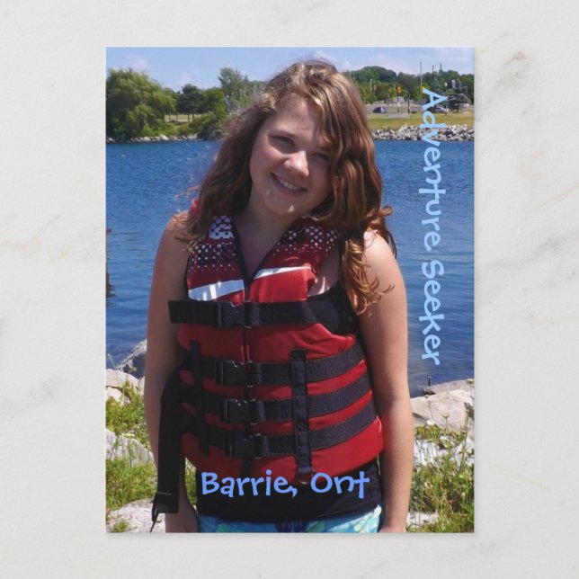 Cartão Postal Caçador de aventuras (Frente)