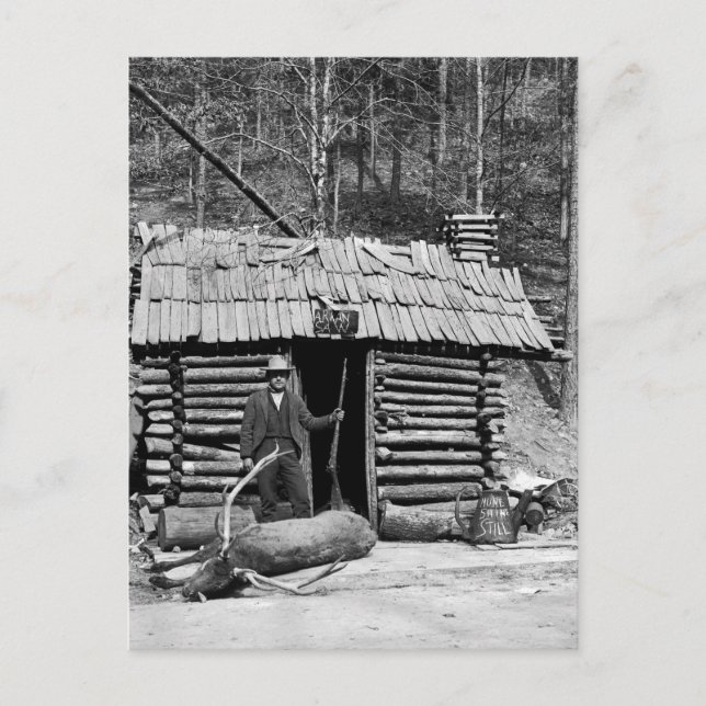 Cartão Postal Caçador de veados, 1901 (Frente)