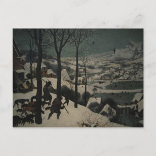 Cartão Postal Caçadores na Neve de Bruegel