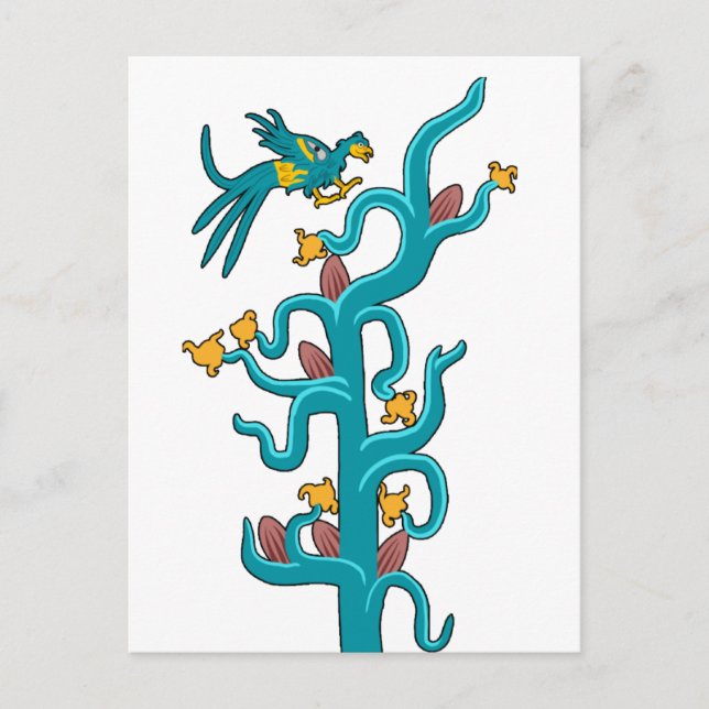 Cartão Postal Cacao e Quetzal (Frente)