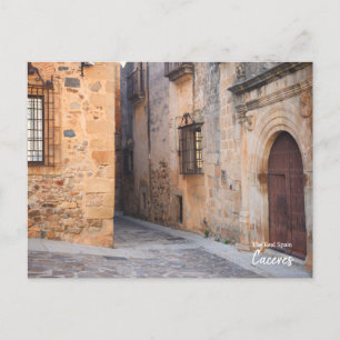 Cartão Postal Caceres Alleyway, Espanha