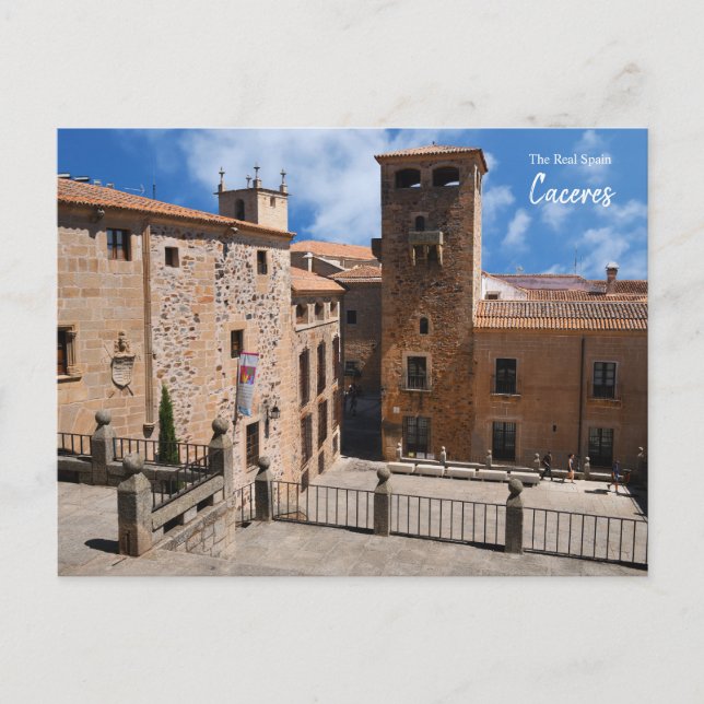 Cartão Postal Cáceres Medieval, Espanha (Frente)