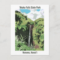 Cachoeira Akaka Hawaii Cachoeira Paisagem Tropical