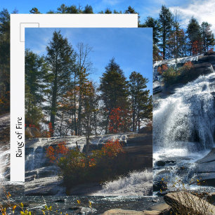 Cartão Postal Cachoeira Alta da Autumn Waterfall Fotografia NC