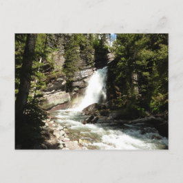 Cartão Postal Cachoeira Baring no Parque Nacional Glacier