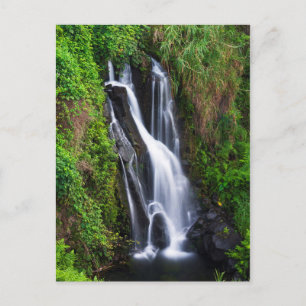 Cartão Postal Cachoeira, costa de Hamakua, Havaí