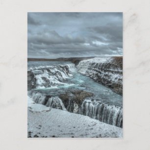 Cartão Postal Cachoeira de Gullfoss, Islândia