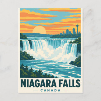 Cartão Postal Cachoeira de Niagara Canadá Antiga
