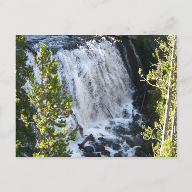 Cartão Postal Cachoeira de Yellowstone (Frente)