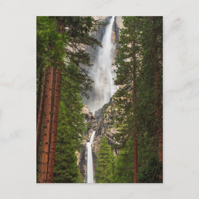Cartão Postal Cachoeira de Yosemite, Califórnia (Frente)