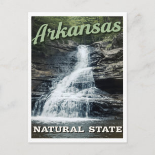 Cartão Postal Cachoeira do Estado Natural de Arkansas