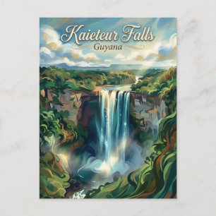 Cartão Postal Cachoeira Kaieteur, Guiana