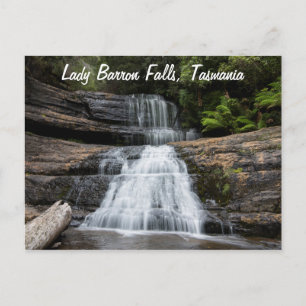 Cartão Postal Cachoeira Lady Barron Falls Tasmânia Austrália