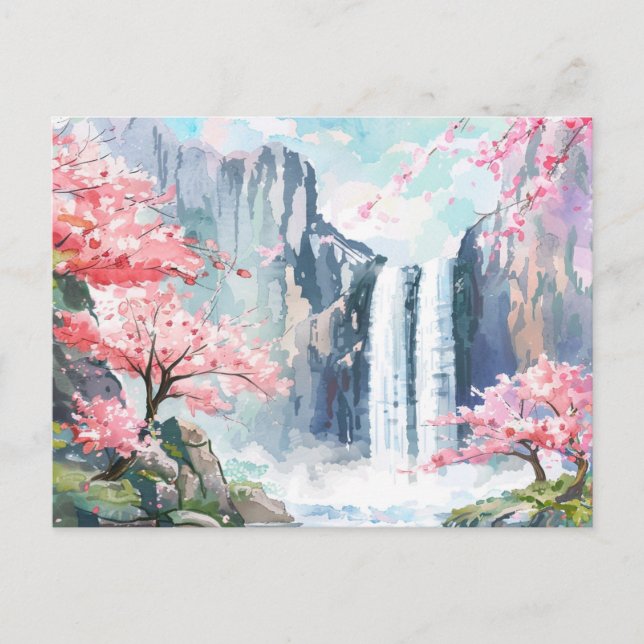 Cartão Postal Cachoeira na Primavera (Frente)