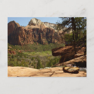 Cartão Postal Cachoeira nos Emerald Pools no Zion National Park