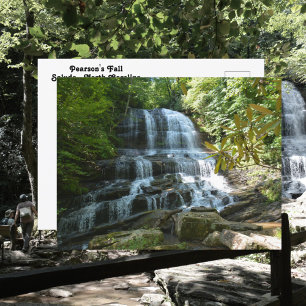 Cartão Postal Cachoeira Pearson's Falls Blue Ridge Mountains NC 