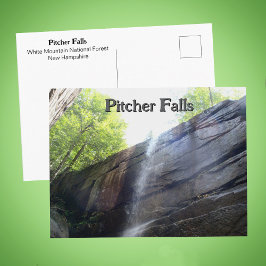 Cartão Postal Cachoeira Pitcher Falls White Mountains NH Foto