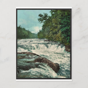 Cartão Postal Cachoeira Raquette, Montanhas Adirondack rara Phot