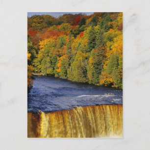 Cartão Postal Cachoeira Superior de Tahquamenon em Michigan