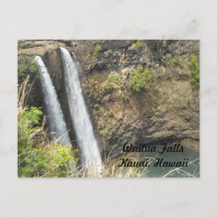 Cartão Postal Cachoeira Wailua Kauai, Havaí