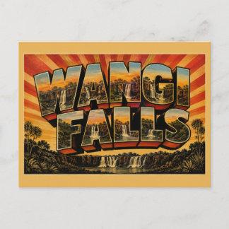 Cartão Postal Cachoeira Wangi Falls NT Austrália Floresta das Mo