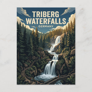 Cartão Postal Cachoeiras de Triberg Alemanha