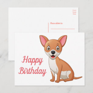 Cartão Postal Cachorrinho Engraçado Desenho Animado Divertido An