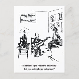 Cartão Postal Cachorro Cantante, Vintagem Humorosa