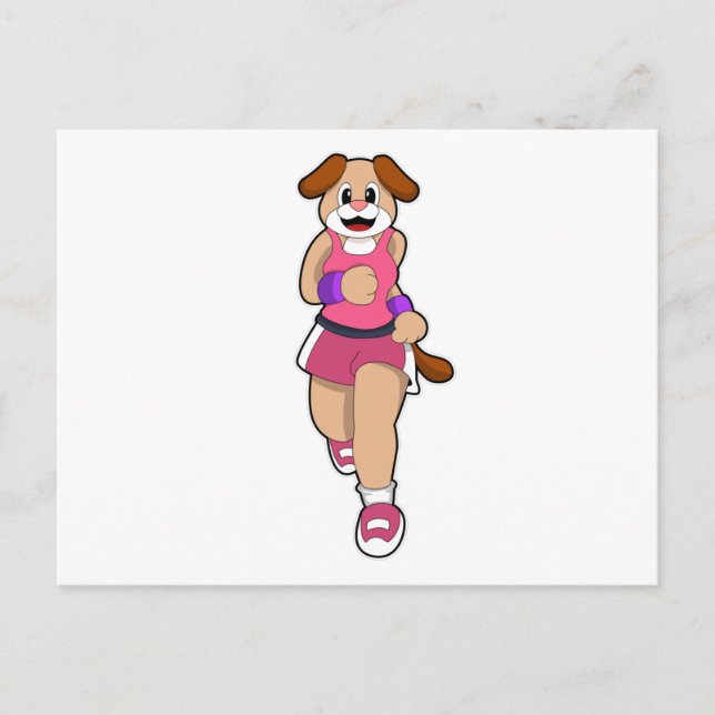 Cartão Postal Cachorro Correndo (Frente)
