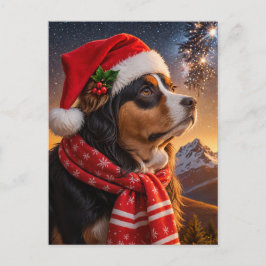 Cartão Postal Cachorro da Montanha Santa Hat Bernese
