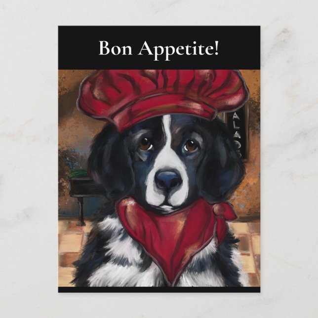 Cartão Postal Cachorro da Terra Nova (Frente)