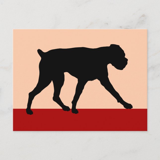 Cartão Postal Cachorro de Arte Moderna (Frente)