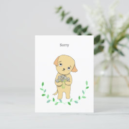 Cartão Postal Cachorro de Dísias Oopsie Cute Cute Personalizável