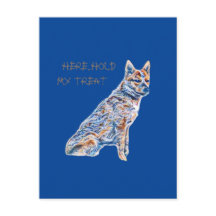 Cachorro De Gado Heeler Aqui Segura O Meu Tratado