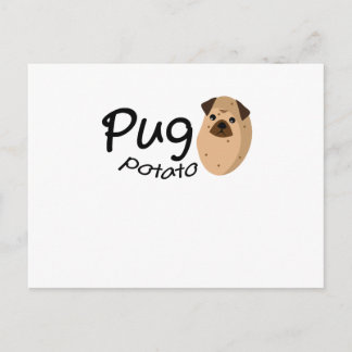 Cartão Postal Cachorro Engraçado Potato Presente De Batata Pets