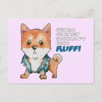 Cachorro Feminista Shiba Inu