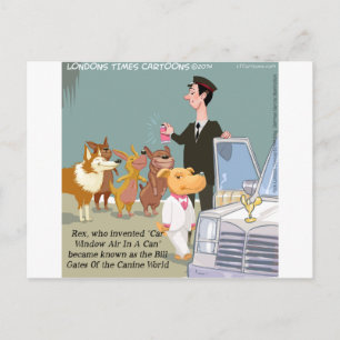 Cartão Postal Cachorro Muito Rico Engraçado