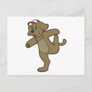 Cartão Postal Cachorro na Malhação de Yoga