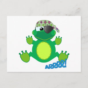 Cartão Postal Cachorro pirata Goofkins bonitinho