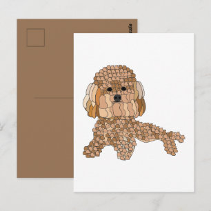 Cartão Postal Cachorro Poodle