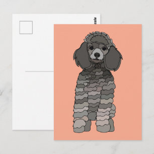 Cartão Postal Cachorro Poodle Pet