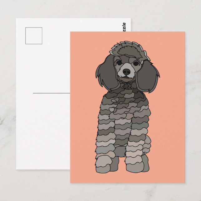 Cartão Postal Cachorro Poodle Pet (Frente/Verso)